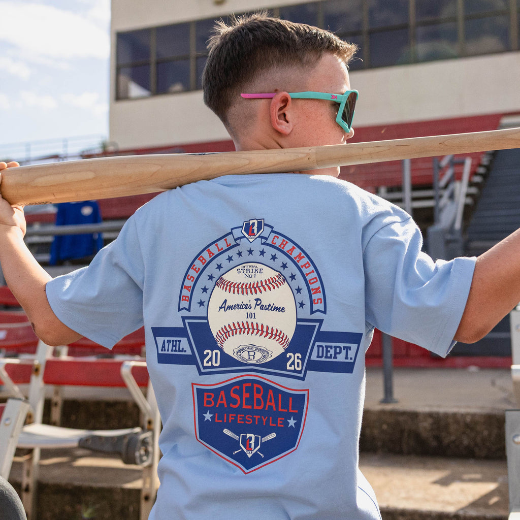 Baseball Champions Youth Tee - Blue