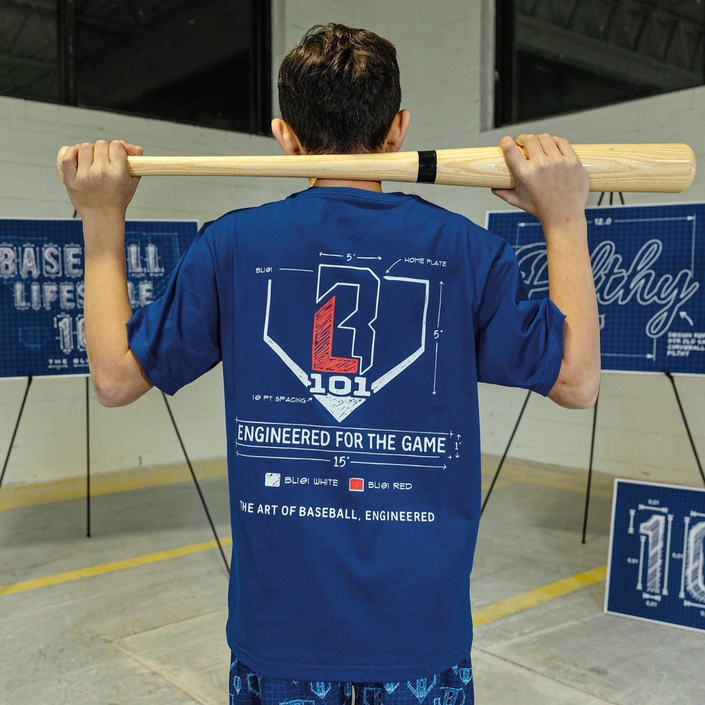 Engineered For The Game Youth Tee - Blue