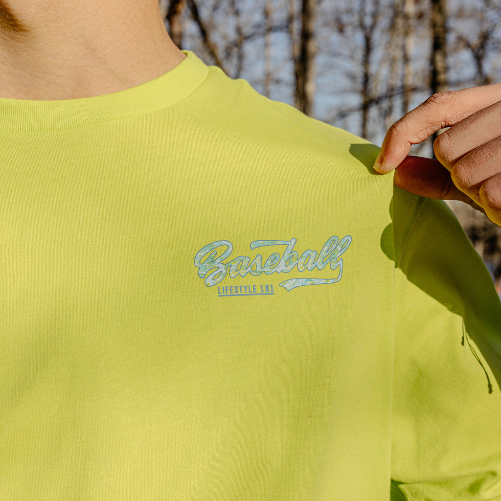 Realtree Established Youth Tee - Bright Yellow/Aspect-Teal