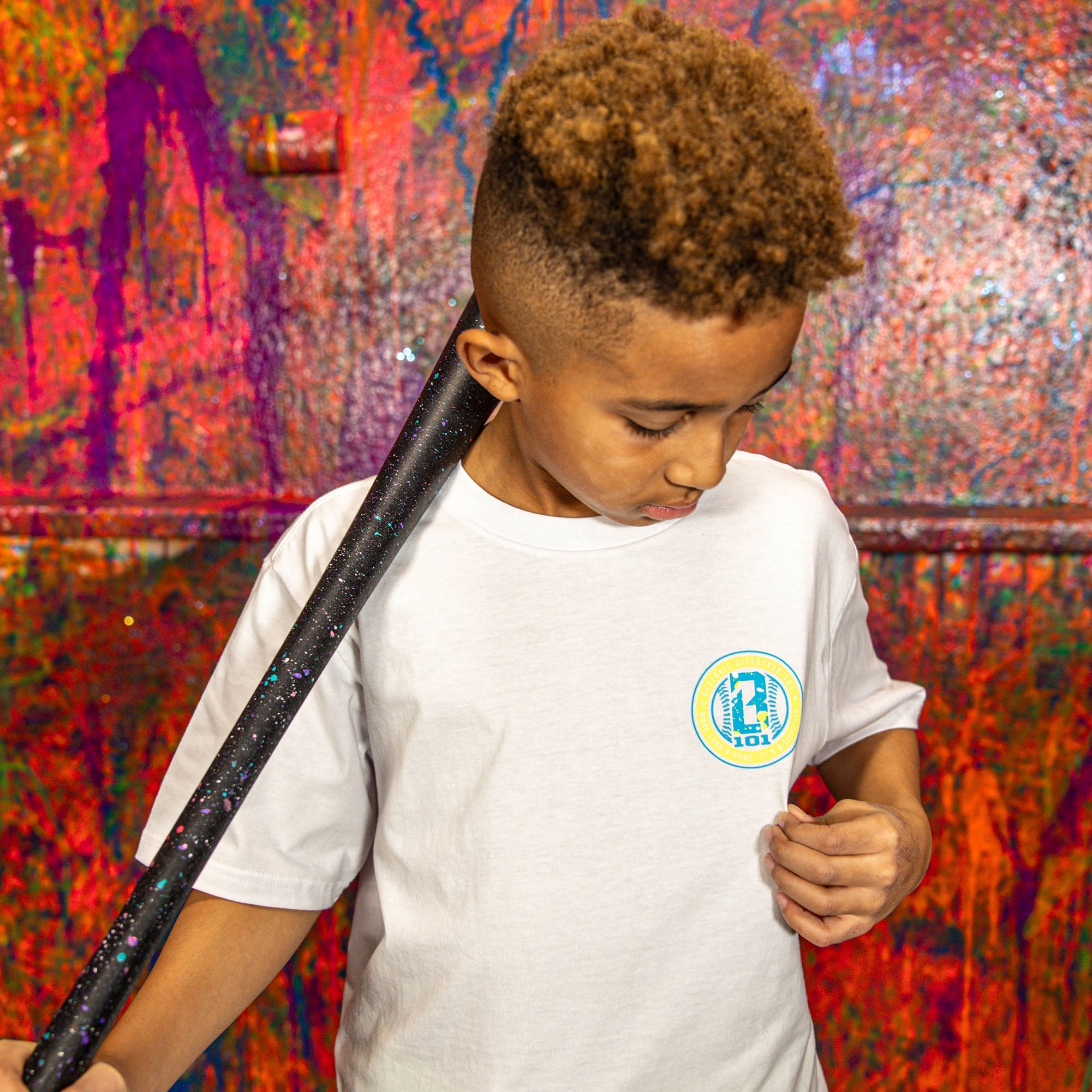 Splatter Established Youth Tee - White