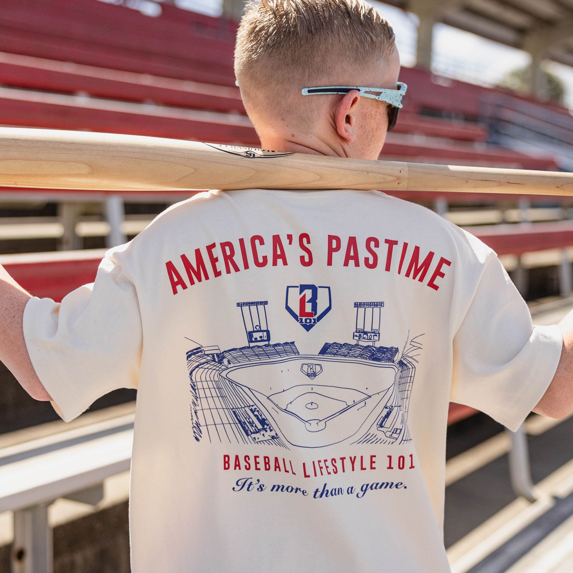 Stadium Youth Relaxed Tee - Bone