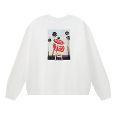 Purple Men's Long-Sleeve T-shirt Sweatshirt 1150