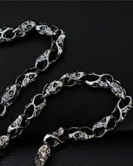 Halloween Skull Metal Wallet Chain