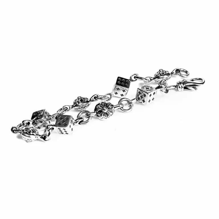 Chrome Hearts DICE AND CROSSBALL BRACELET 4